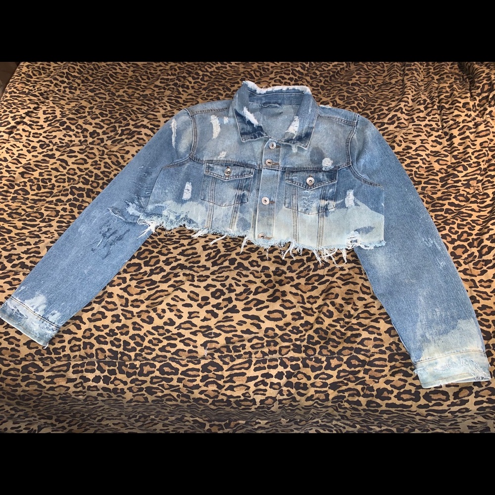 Woman’s large jean jacket